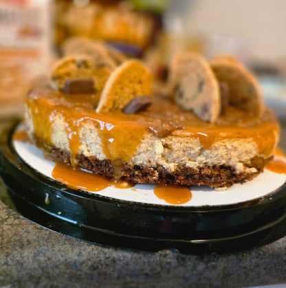 Caramel Toffee Crunch Cheesecake