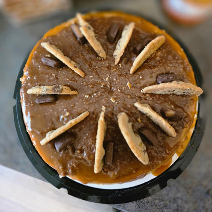 Caramel Toffee Crunch Cheesecake